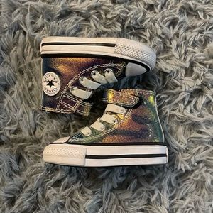 Infant Size 2- Metallic Glitter All Star Converse
